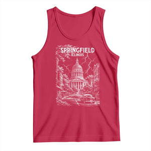 Historic Springfield Illinois Architecture Tank Top The Prairie State Souvenir Gift
