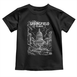 Historic Springfield Illinois Architecture Toddler T Shirt The Prairie State Souvenir Gift