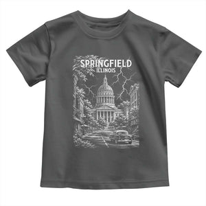 Historic Springfield Illinois Architecture Toddler T Shirt The Prairie State Souvenir Gift