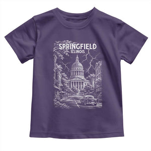 Historic Springfield Illinois Architecture Toddler T Shirt The Prairie State Souvenir Gift