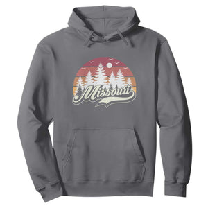 Missouri Travel Gift Hoodie Vintage Forest River Landscape TS12 Charcoal Print Your Wear