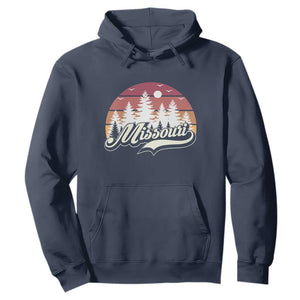 Missouri Travel Gift Hoodie Vintage Forest River Landscape TS12 Navy Print Your Wear