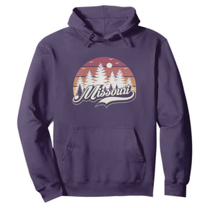 Missouri Travel Gift Hoodie Vintage Forest River Landscape TS12 Purple Print Your Wear