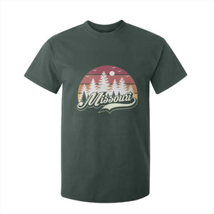 Missouri Travel Gift T Shirt For Kid Vintage Forest River Landscape TS12 Dark Forest Green Print Your Wear