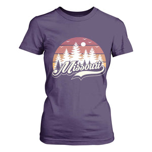 Missouri Travel Gift T Shirt For Women Vintage Forest River Landscape TS12 Purple Print Your Wear