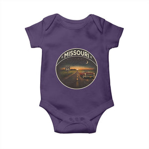 Missouri State Route Highway 66 Baby Onesie Mother Road Travel Gift TS12 Purple Print Your Wear