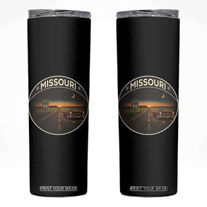 Missouri State Route Highway 66 Skinny Tumbler Mother Road Travel Gift TS12 Black Print Your Wear