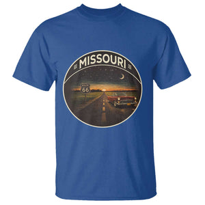 Missouri State Route Highway 66 T Shirt Mother Road Travel Gift TS12 Royal Blue Print Your Wear