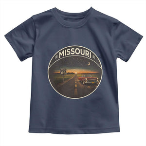 Missouri State Route Highway 66 Toddler T Shirt Mother Road Travel Gift TS12 Navy Print Your Wear