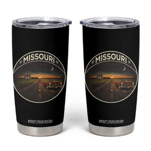 Missouri State Route Highway 66 Tumbler Cup Mother Road Travel Gift TS12 Black Print Your Wear