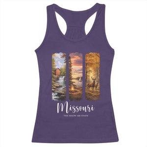 Missouri The Show Me State Racerback Tank Top Midwest Pride TS12 Purple Print Your Wear