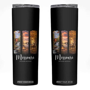 Missouri The Show Me State Skinny Tumbler Midwest Pride TS12 Black Print Your Wear
