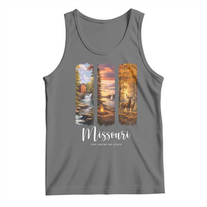 Missouri The Show Me State Tank Top Midwest Pride TS12 Black Heather Print Your Wear