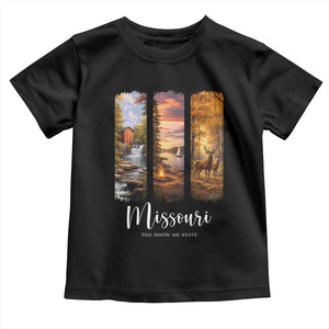 Missouri The Show Me State Toddler T Shirt Midwest Pride TS12 Black Print Your Wear