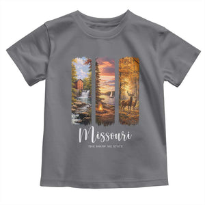Missouri The Show Me State Toddler T Shirt Midwest Pride TS12 Charcoal Print Your Wear