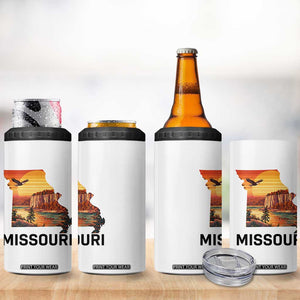 Missouri State Map Nature Travel 4 in 1 Can Cooler Tumbler The Show Me State Pride TS12 Print Your Wear