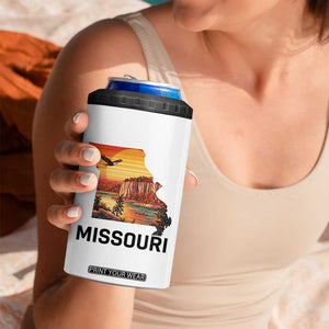 Missouri State Map Nature Travel 4 in 1 Can Cooler Tumbler The Show Me State Pride TS12 Print Your Wear