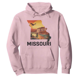 Missouri State Map Nature Travel Hoodie The Show Me State Pride TS12 Light Pink Print Your Wear