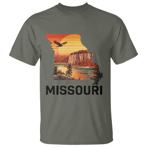 Missouri State Map Nature Travel T Shirt The Show Me State Pride TS12 Military Green Print Your Wear