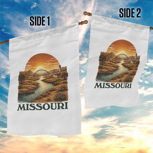 Missouri Outdoors Adventure Garden Flag The Show Me State Souvenir TS12 Print Your Wear