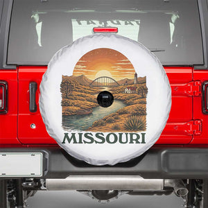 Missouri Outdoors Adventure Spare Tire Cover The Show Me State Souvenir TS12 White Print Your Wear