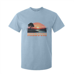 Vintage Missouri Outdoors T Shirt For Kid Midwest Nature Landscape TS12 Light Blue Print Your Wear