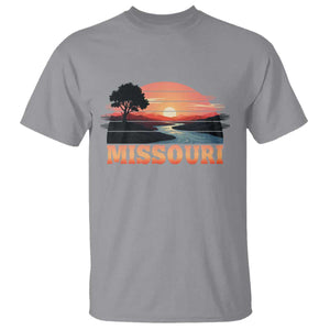 Vintage Missouri Outdoors T Shirt Midwest Nature Landscape TS12 Sport Gray Print Your Wear