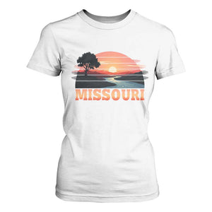 Vintage Missouri Outdoors T Shirt For Women Midwest Nature Landscape TS12 White Print Your Wear