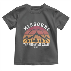 Vintage Missouri Travel Toddler T Shirt The Show Me State Pride TS12 Dark Heather Print Your Wear