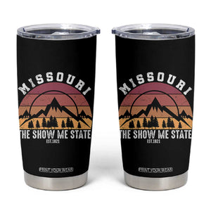 Vintage Missouri Travel Tumbler Cup The Show Me State Pride TS12 Black Print Your Wear