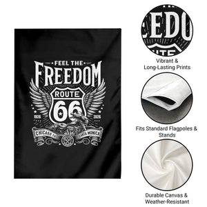 Feel The Freedom Route Highway 66 Garden Flag 100th Anniversary Biker Road Trip Graphic TS12 Print Your Wear