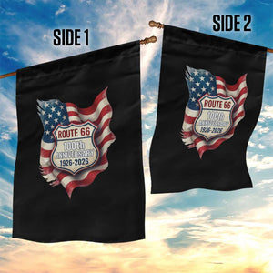 Route Highway 66 Centennial Garden Flag Vintage American Flag Patriotic Gift TS12 Print Your Wear