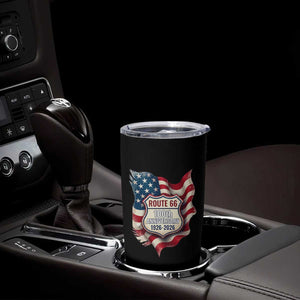 Route Highway 66 Centennial Tumbler Cup Vintage American Flag Patriotic Gift TS12 Print Your Wear