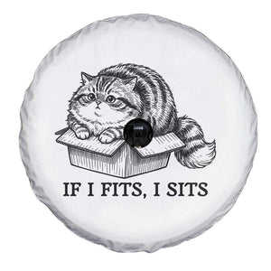 If I Fits I Sits Spare Tire Cover Chubby Kitty Funny Cat Lover Gift TS12 Print Your Wear