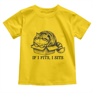 If I Fits I Sits Toddler T Shirt Chubby Kitty Funny Cat Lover Gift TS12 Daisy Print Your Wear