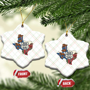 Texas Route Highway 66 Adventure Ceramic Ornament Desert Road Trip Graphic TS12 Print Your Wear