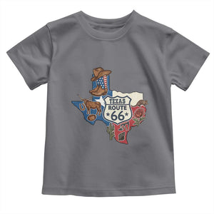 Texas Route Highway 66 Adventure Toddler T Shirt Desert Road Trip Graphic TS12 Charcoal Print Your Wear