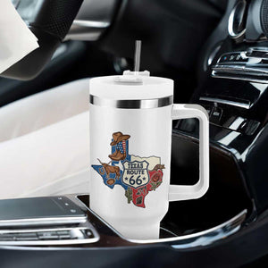 Texas Route Highway 66 Adventure Tumbler With Handle Desert Road Trip Graphic TS12 Print Your Wear