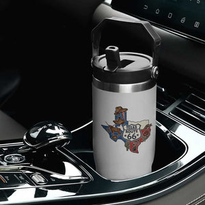 Texas Route Highway 66 Adventure Flip Straw Tumbler Desert Road Trip Graphic TS12 Print Your Wear