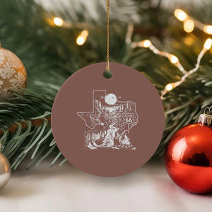 The Mother Road Texas Panhandle Ceramic Ornament Vintage Desert Road Trip TS12 1pc Mocha Print Your Wear