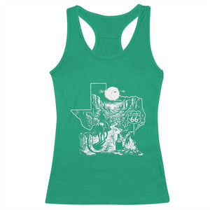 The Mother Road Texas Panhandle Racerback Tank Top Vintage Desert Road Trip TS12 Irish Green Print Your Wear