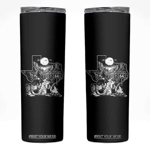The Mother Road Texas Panhandle Skinny Tumbler Vintage Desert Road Trip TS12 Black Print Your Wear