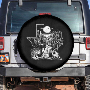 The Mother Road Texas Panhandle Spare Tire Cover Vintage Desert Road Trip TS12 No hole Black Print Your Wear