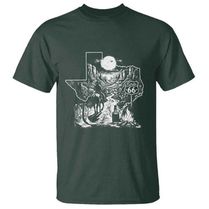 The Mother Road Texas Panhandle T Shirt Vintage Desert Road Trip TS12 Dark Forest Green Print Your Wear