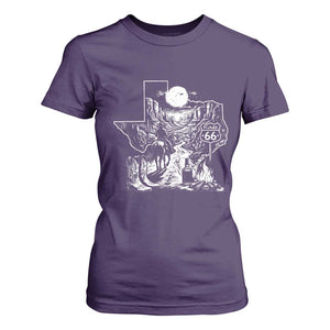 The Mother Road Texas Panhandle T Shirt For Women Vintage Desert Road Trip TS12 Purple Print Your Wear