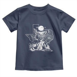 The Mother Road Texas Panhandle Toddler T Shirt Vintage Desert Road Trip TS12 Navy Print Your Wear