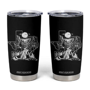 The Mother Road Texas Panhandle Tumbler Cup Vintage Desert Road Trip TS12 Black Print Your Wear