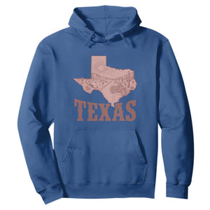 Texas Route Highway 66 Biker Hoodie Vintage Biker Road Trip TS12 Royal Blue Print Your Wear