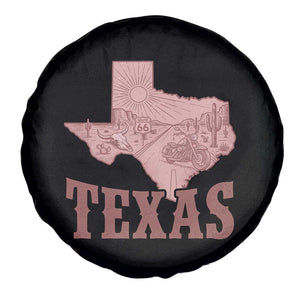 Texas Route Highway 66 Biker Spare Tire Cover Vintage Biker Road Trip TS12 Print Your Wear