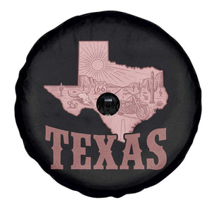 Texas Route Highway 66 Biker Spare Tire Cover Vintage Biker Road Trip TS12 Print Your Wear